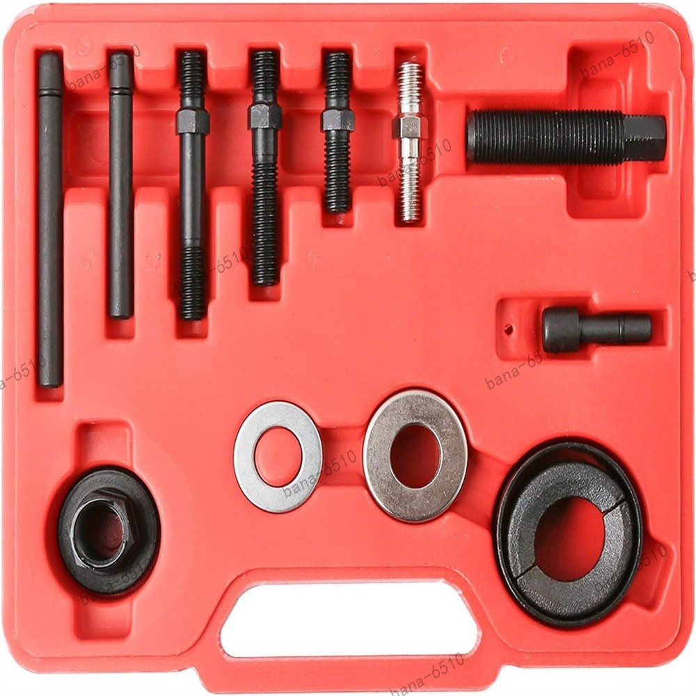 13PCS Power Steering Pump Pulley Puller Remover & Alternator Installer Tool Kit