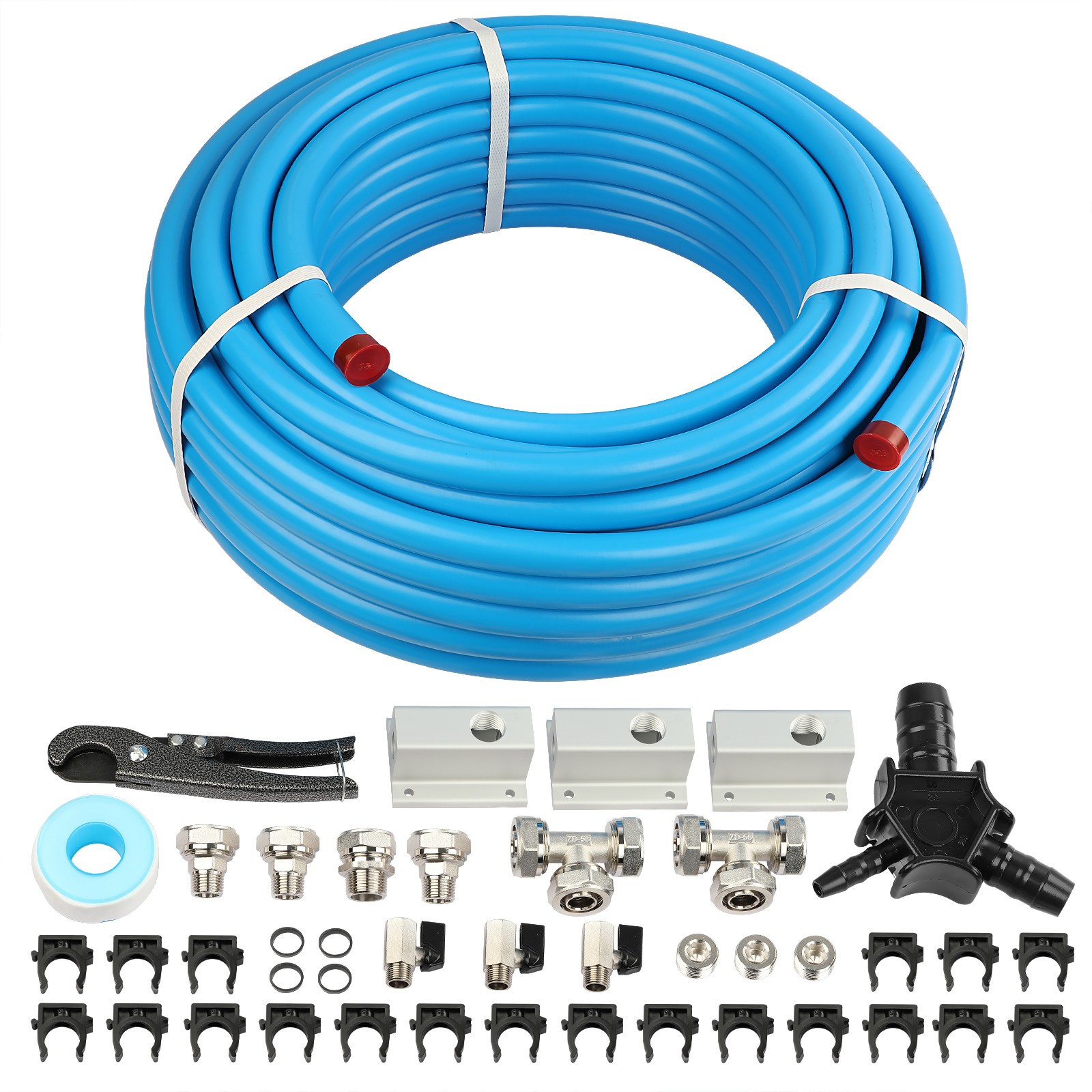 M7500 3/4" Compressed Air Line System Max Line Shop Piping Kit