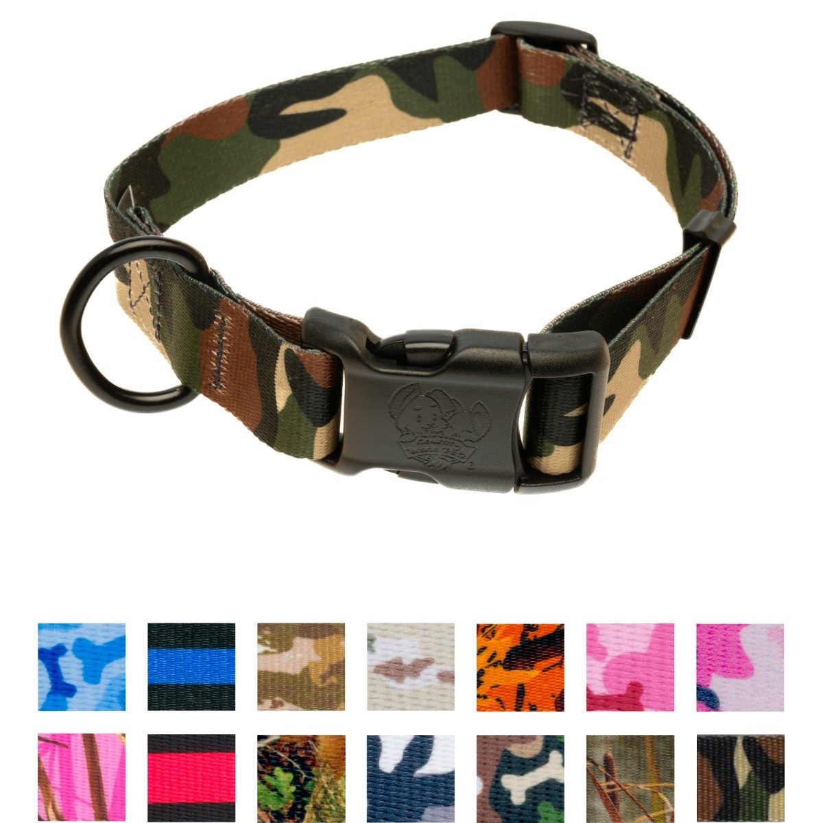 Country Brook Petz® Deluxe Dog Collar - Camouflage Collection - U.S.A.