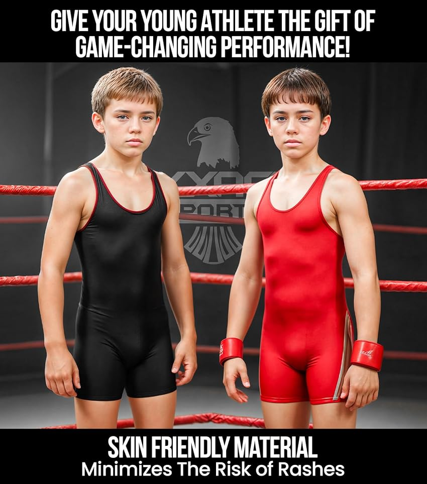 Exxact Sports Sublimated Wrestling Singlet Single Ply - Youth Wrestling Singlet
