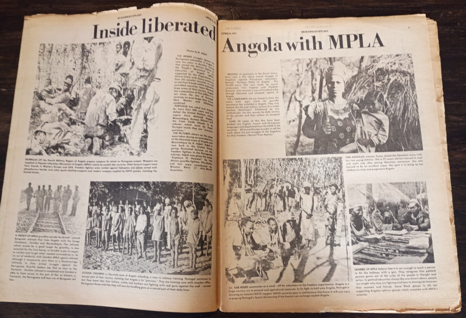 Nation of Islam 1971 Muhammad Speaks Newspaper "PLAYING WITH STEEL"