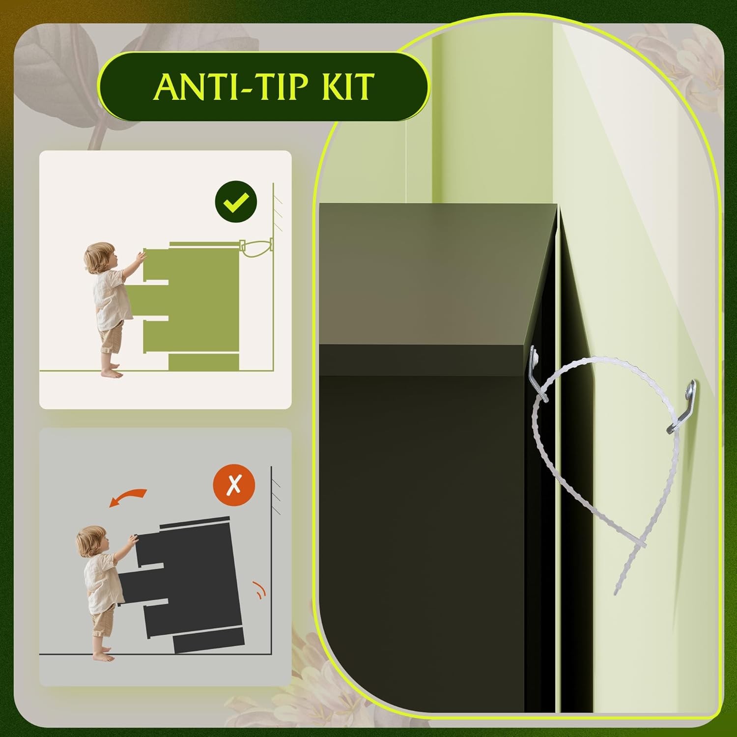 Black Wooden 6-Drawer Dresser, 59" Wide Modern Chest for Bedroom & Living Room