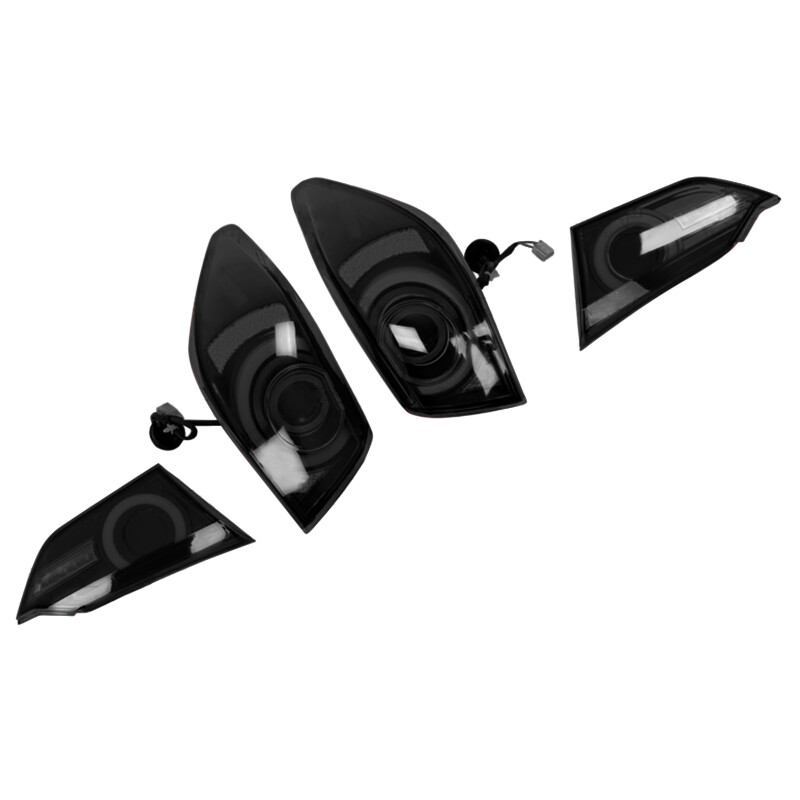 1XPair Fit 2014-2017 INFINITI Q50 Skyline V37 400R Style LED Tail Lights Smoked