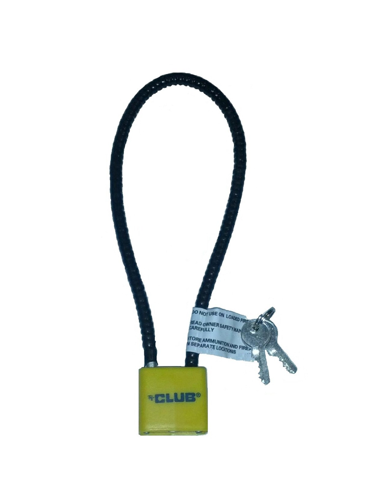 California Approved Keyed Alike Club Brand Gun CABLE Lock