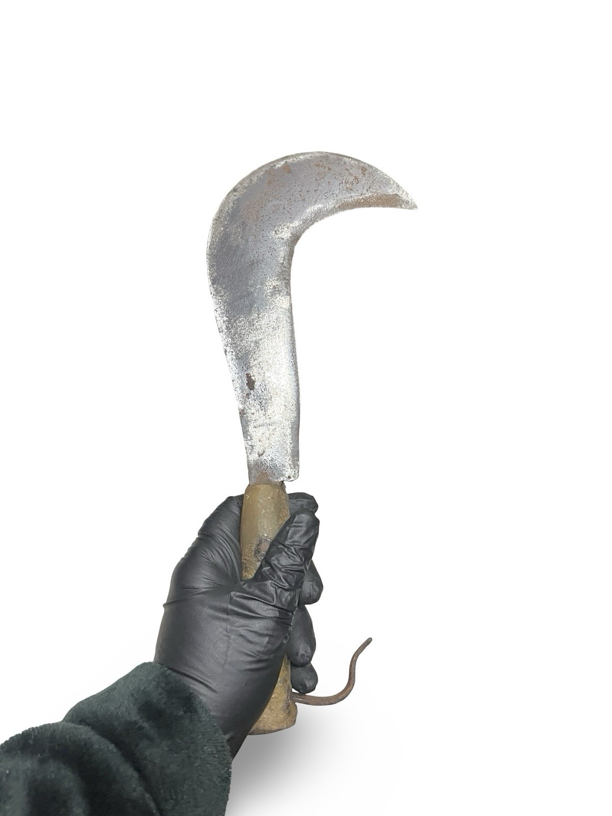 Vintage Billhook Curved Blade Machete Sickle Tobacco Knife Tool Farm 12”