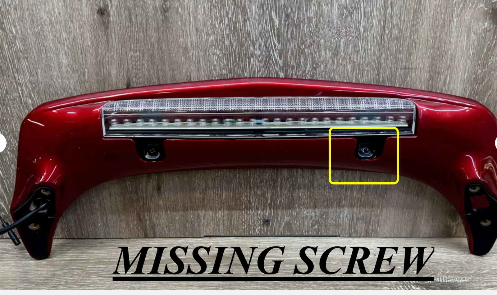 HONDA REAR SPOILER W/ BRAKE LIGHT OEM 08F64-MCA-1000-11