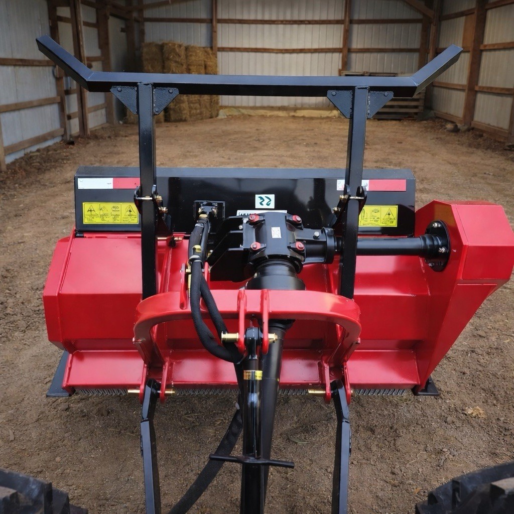 Mulcher Attachment PTO Powered For Tractor- Customizable In Two Different Sizes