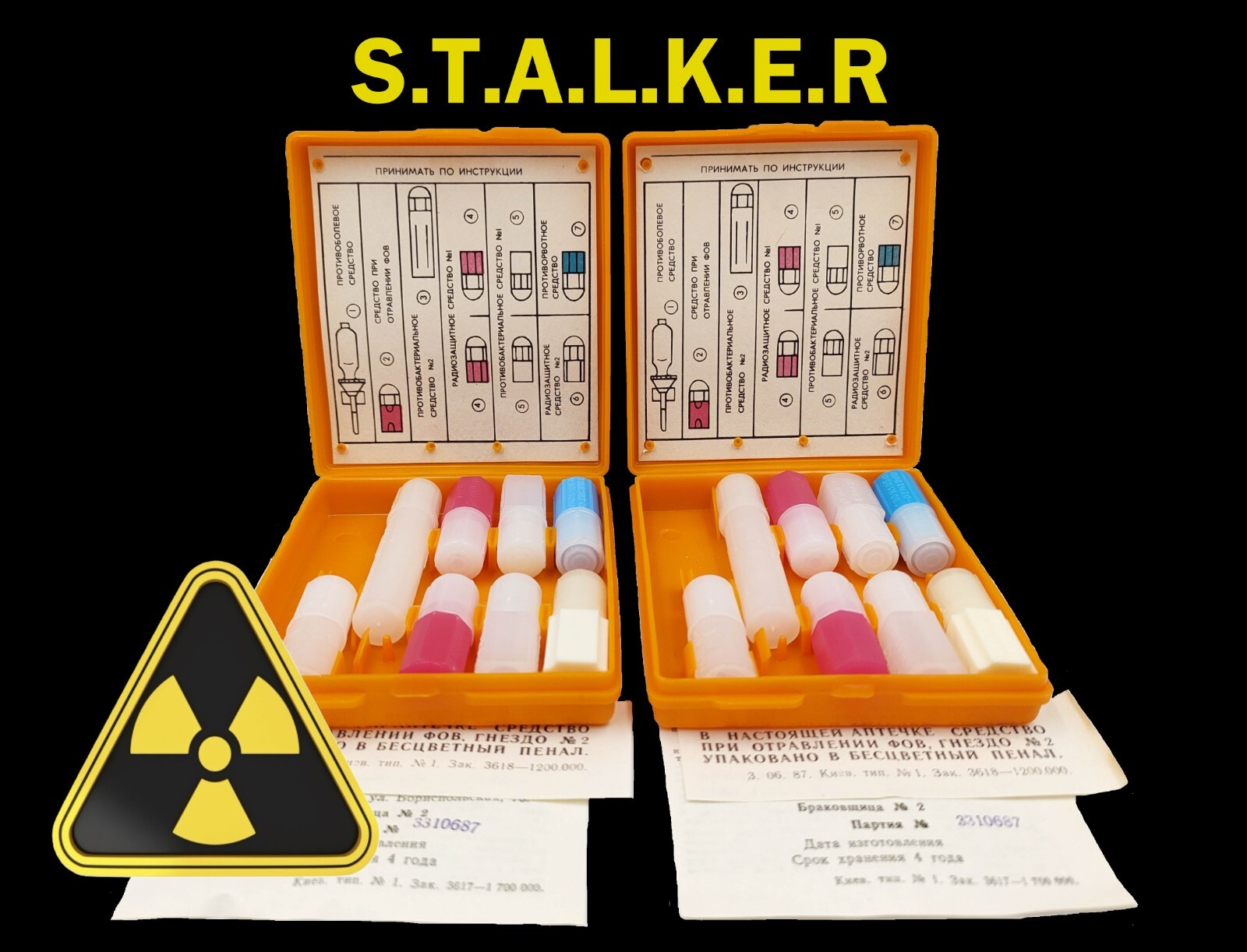 NOS Soviet  First Aid kit Army Medical box NBC protection Chernobyl USSR STALKER