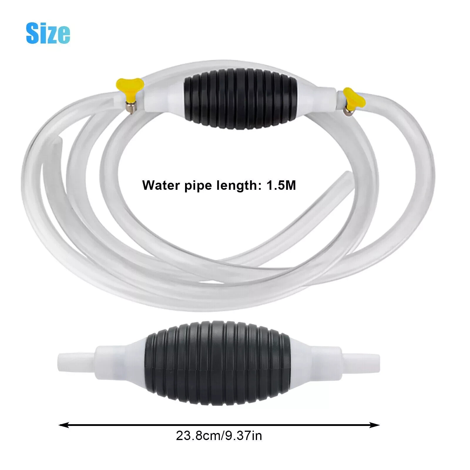 Siphon Hand Pump Portable Manual Car Fuel Transfer Pump for Gas Gasoline Petrol