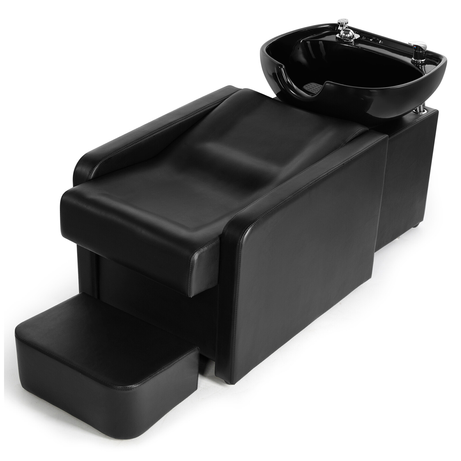 Artist Hand Backwash Unit Ceramic Bowl Sink Barber Chair Shampoo BeautySpa Salon