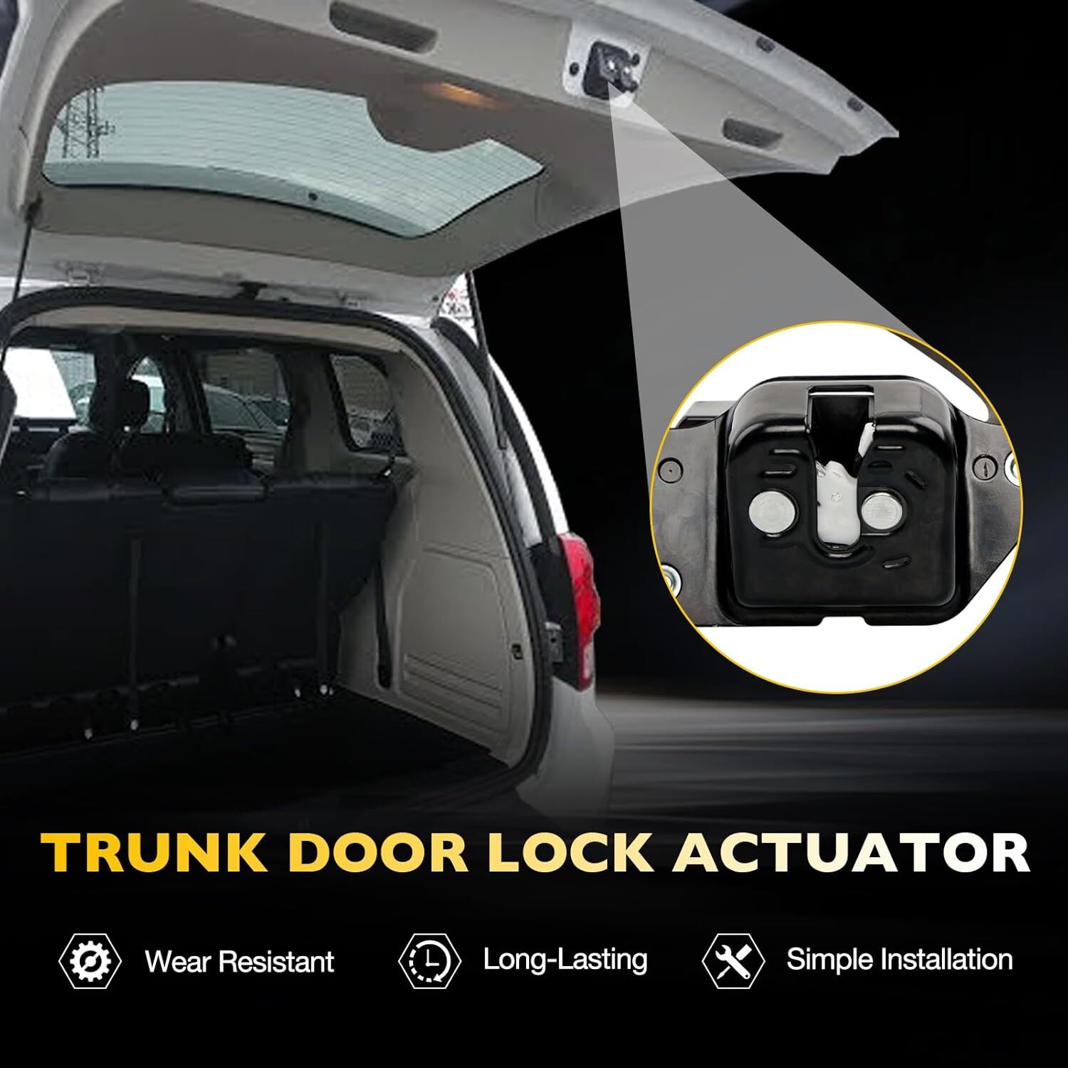Rear Trunk Tailgate Lock Actuator For 08-20 Dodge Town & Country Journey Ram C/V