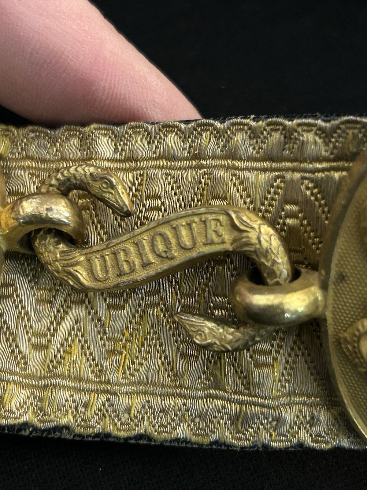 UNCOMMON! Victorian British Royal Artillery Officer Dress Parade Belt/Buckle