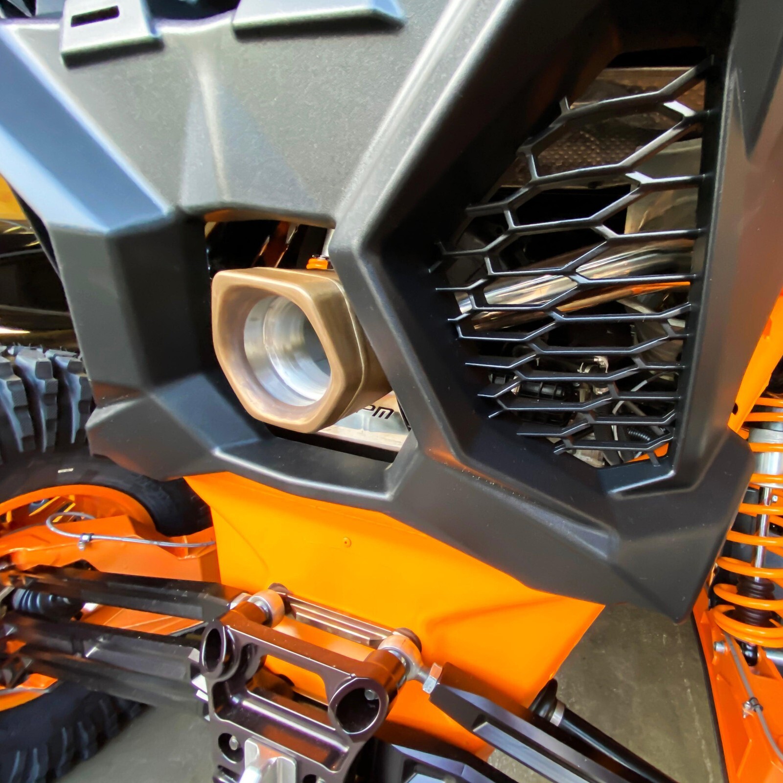 RPM Can-Am Maverick X3 Muffler Delete " Slip On " Exhaust Race Pipe