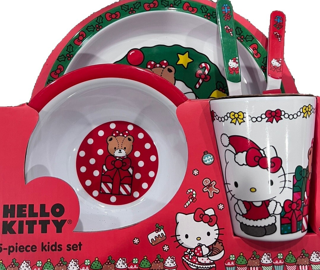 5 Piece Dinner Set.Pooh Beige | Hello Kitty