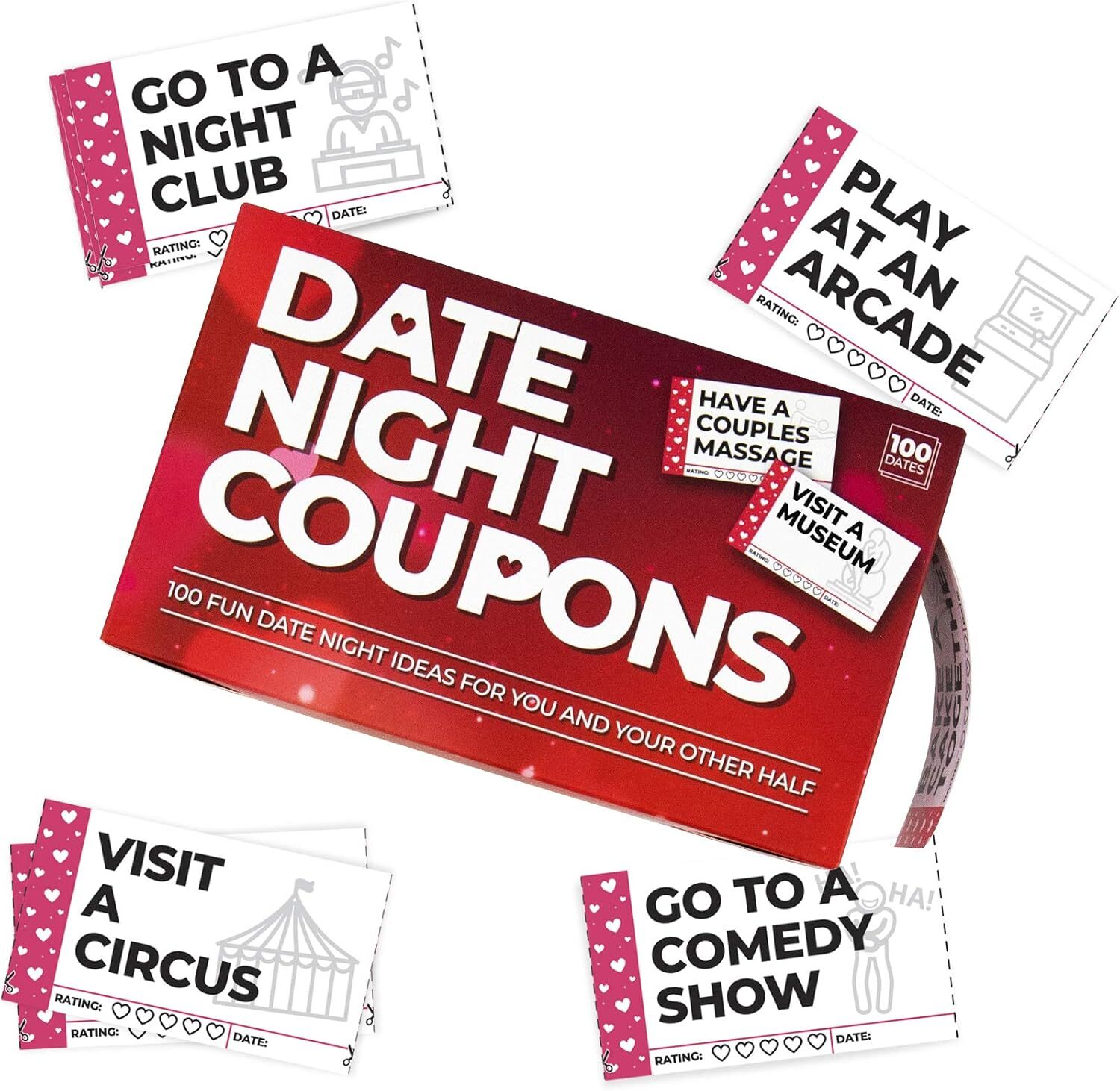 Gift Republic 100 Date Night Coupons, Multi,Other Gift & Party Supplies