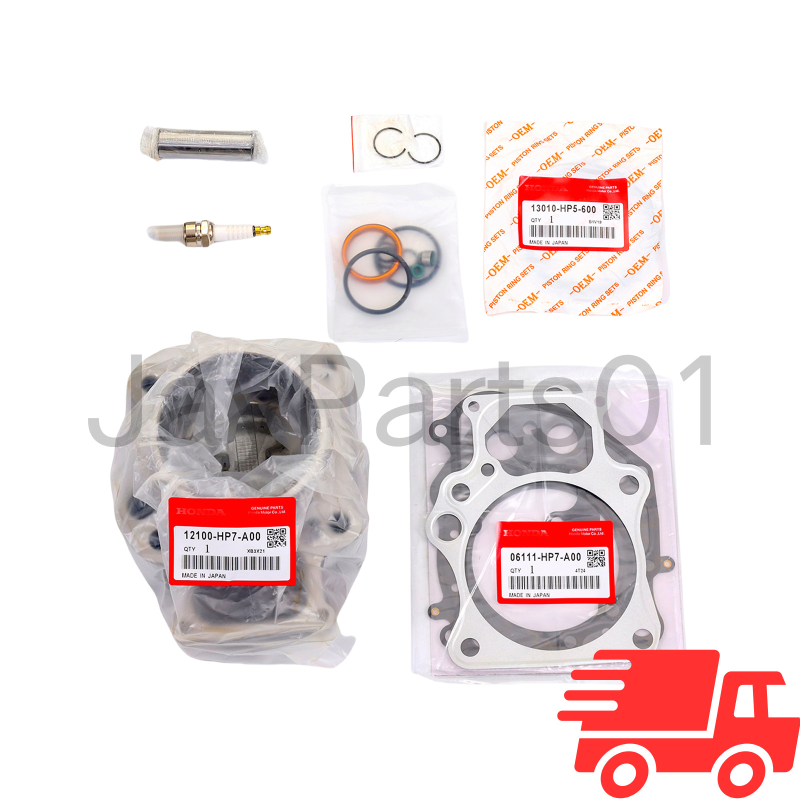 12100-HP7-A00 FOR TRX420 RANCHER HONDA 2009-2024 TOP END KIT W/ CYLINDER OEM