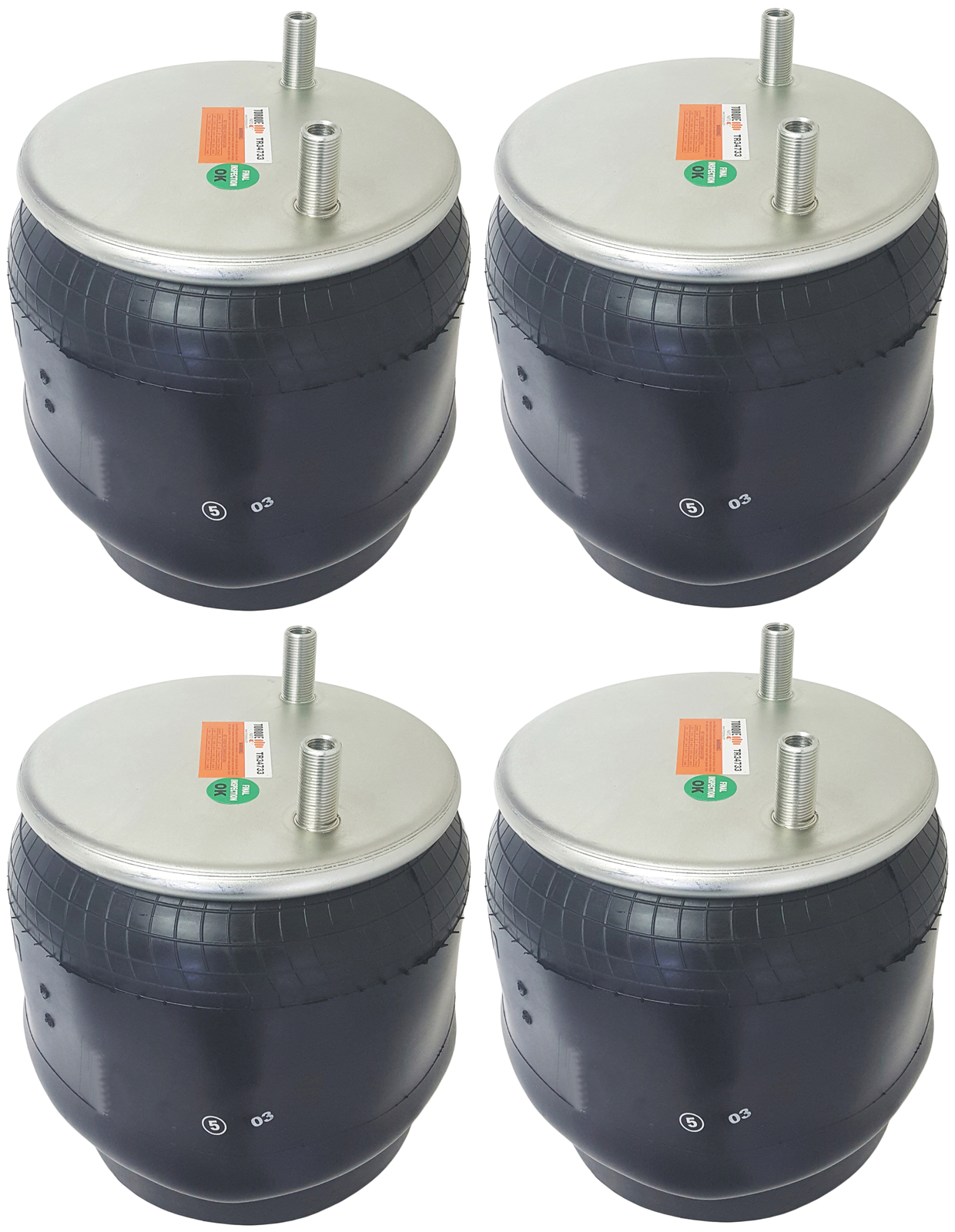 Set of 4 Torque Rolling Lobe Air Spring (Replaces HENDRICKSON C-34733, S-34733)