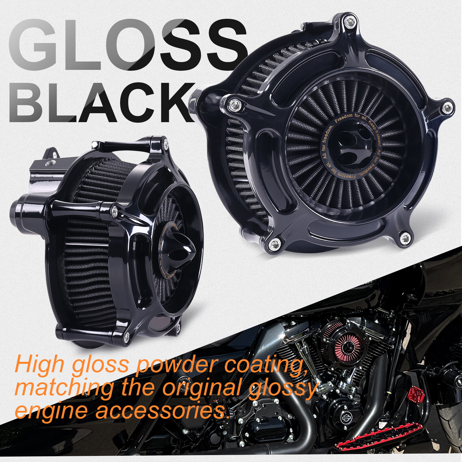 Air cleaner filter intakes for harley touring Street Glide 2024+ Softail 2025