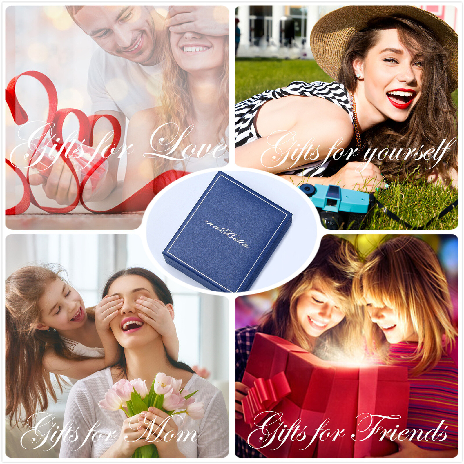 Classy Women Stainless Steel Princess Cut Wedding Engagement Ring Set Size 5-11