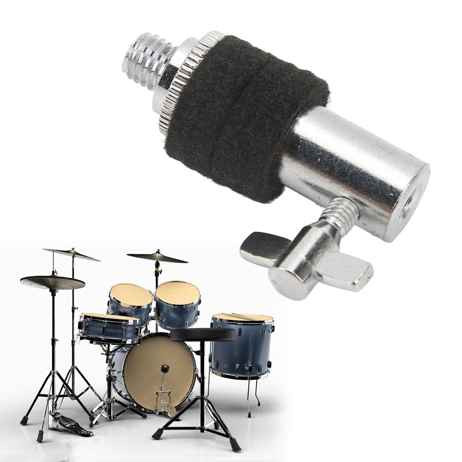 Hi Hat Clutch Metal Material Burr Free Exterior Cymbal Drum Clutch for School
