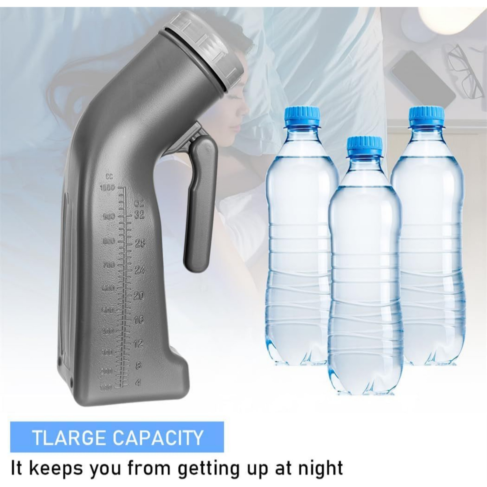 Urinals for Men Urinal Bottles Pee Bottle Camping Portable Toilet Spill Proof