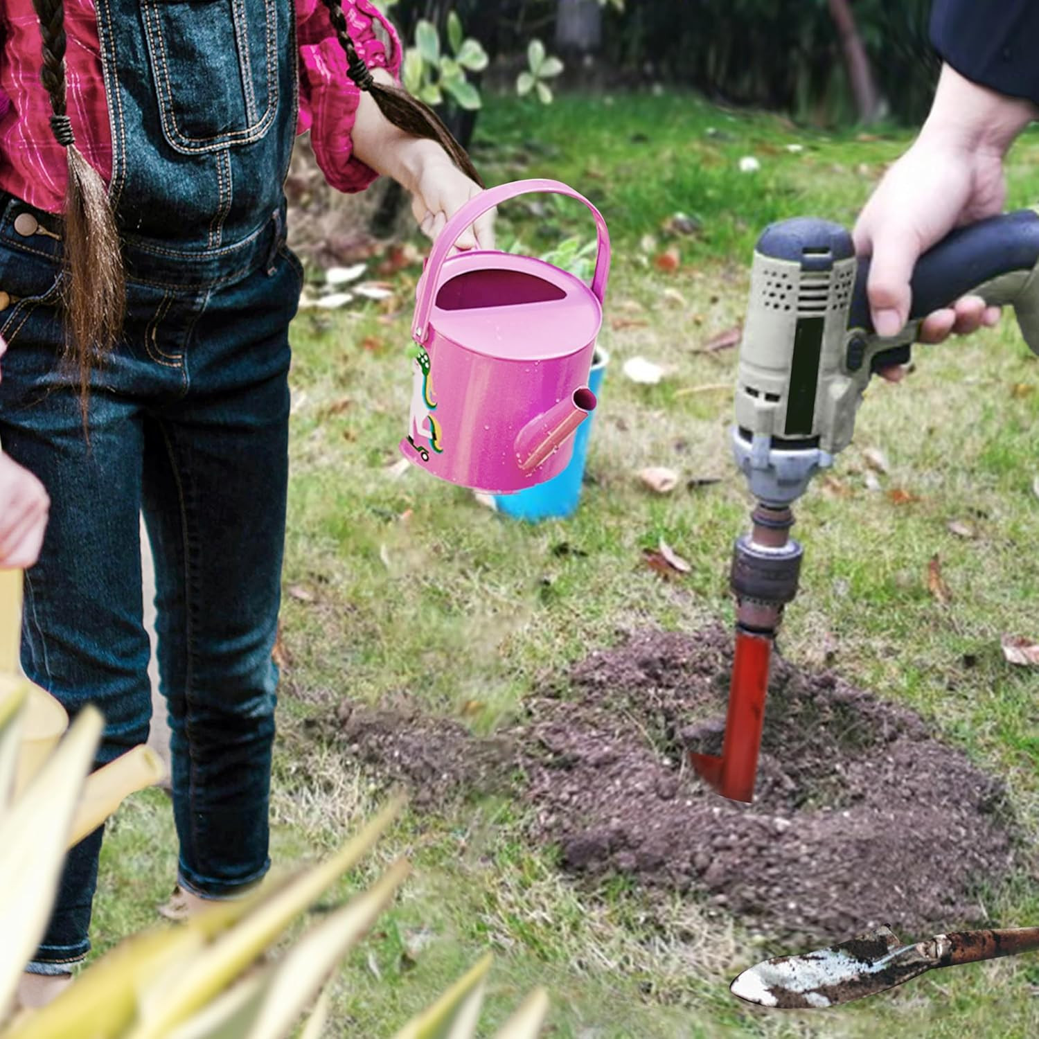 4"X12" Auger Drill Bit for Planting Digging Holes,Garden Plant Flower Bulb Auger