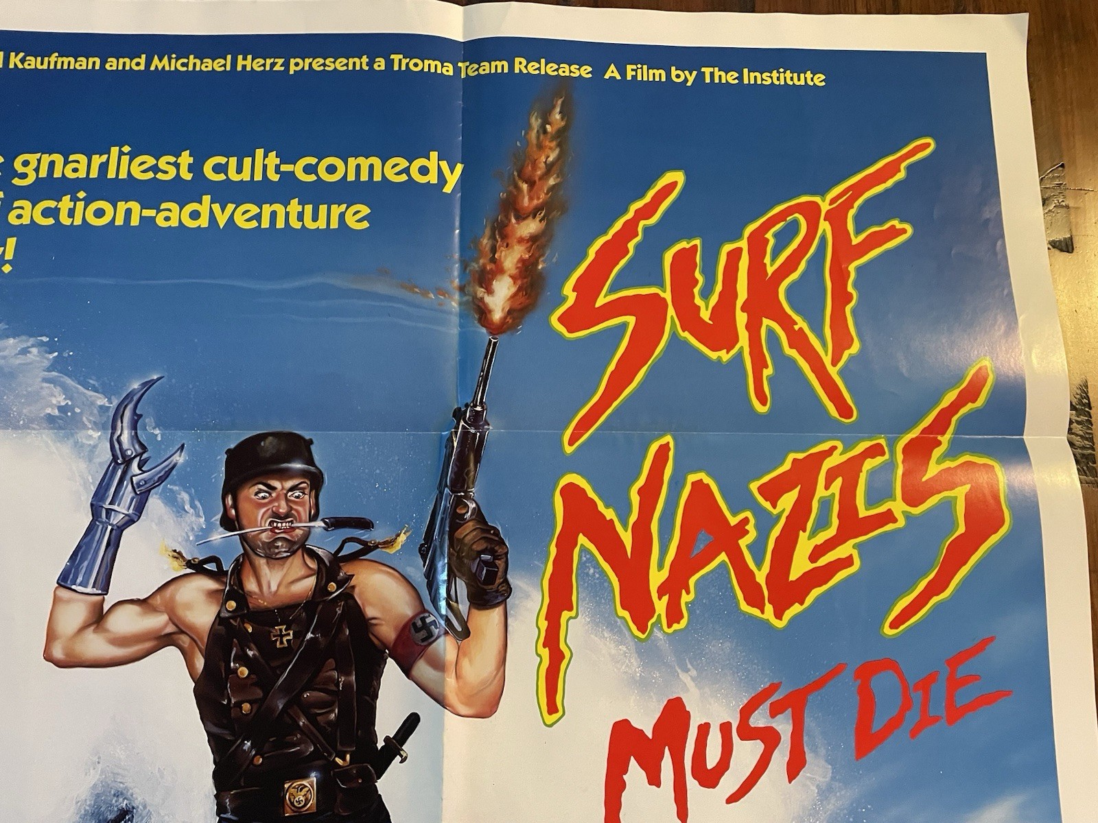 1987 SURF *** MUST DIE Movie Poster - Horror