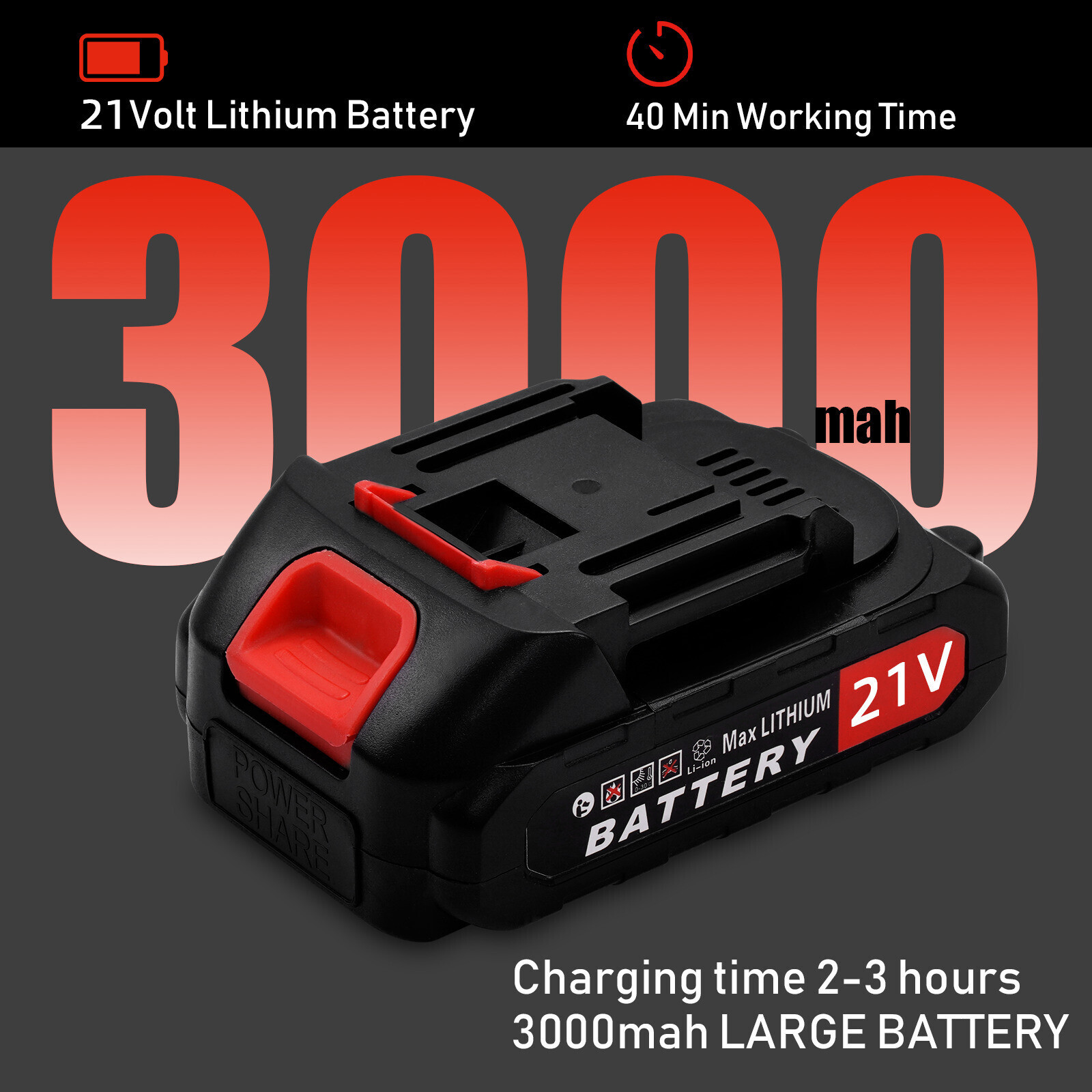 22in Hedge Trimmer for Makita 24V Battery Cordless Electric Hedge Bush Trimmer