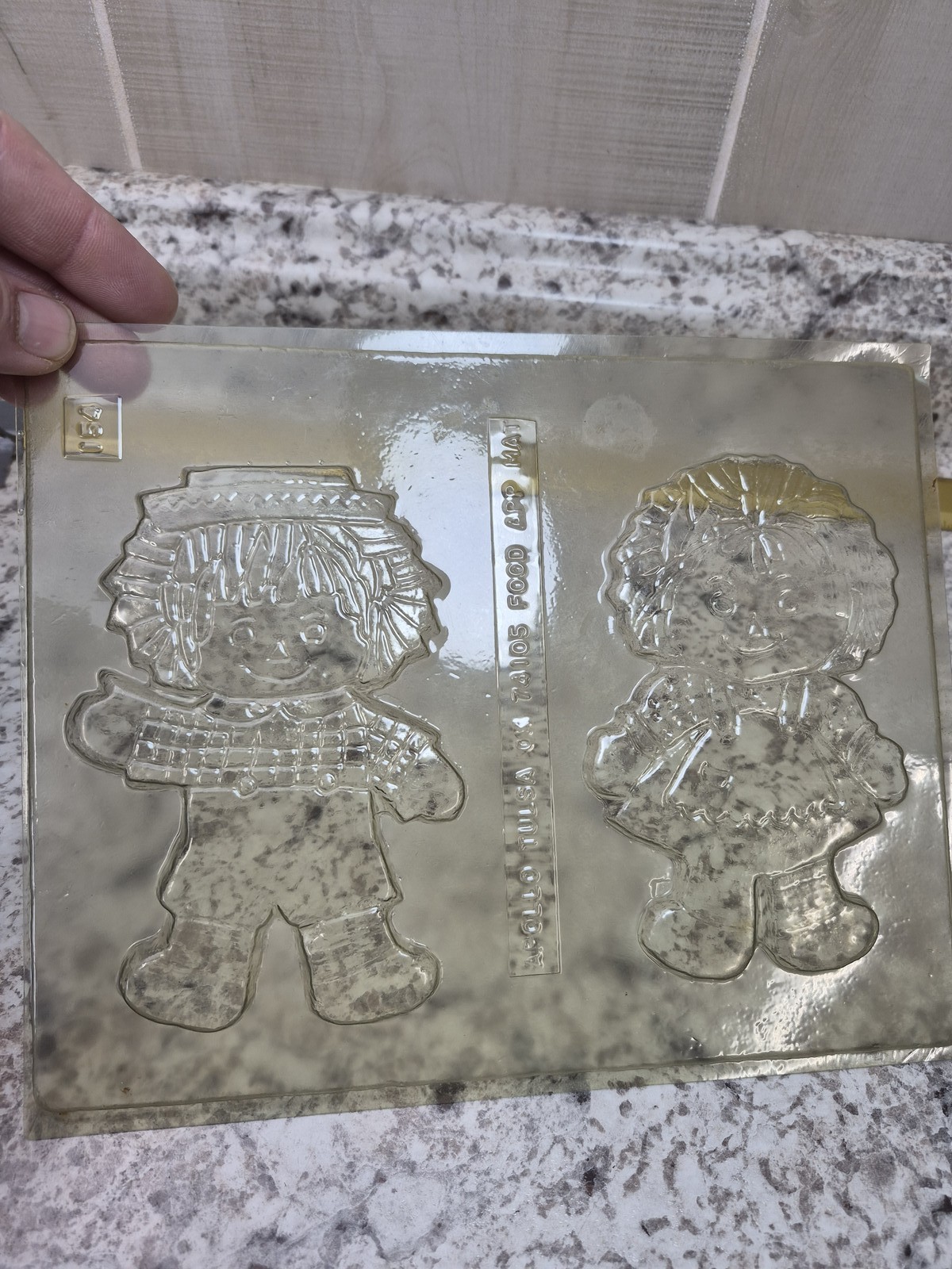 Vintage Apollo Raggedy Ann Andy Chocolate Candy Soap Mold PJS RGB/102 USA