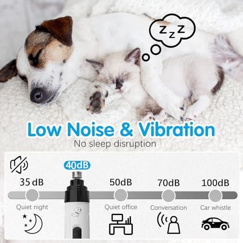 Upgraded Silent Groom Pro Nail Grinder Heusom Silent Grind Pro for Dogs Nail NEW