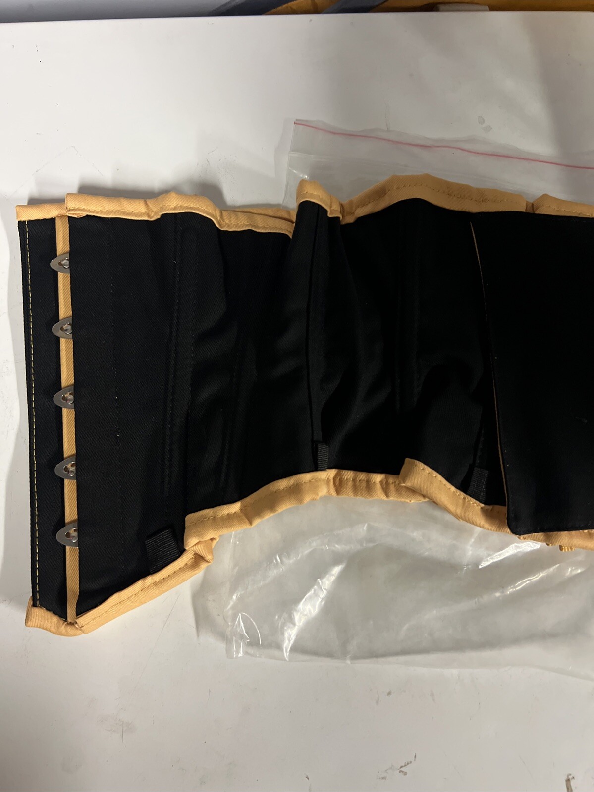 201 Authentic Beige Cotton 26” Underbust Waspie Steel Boned Corset