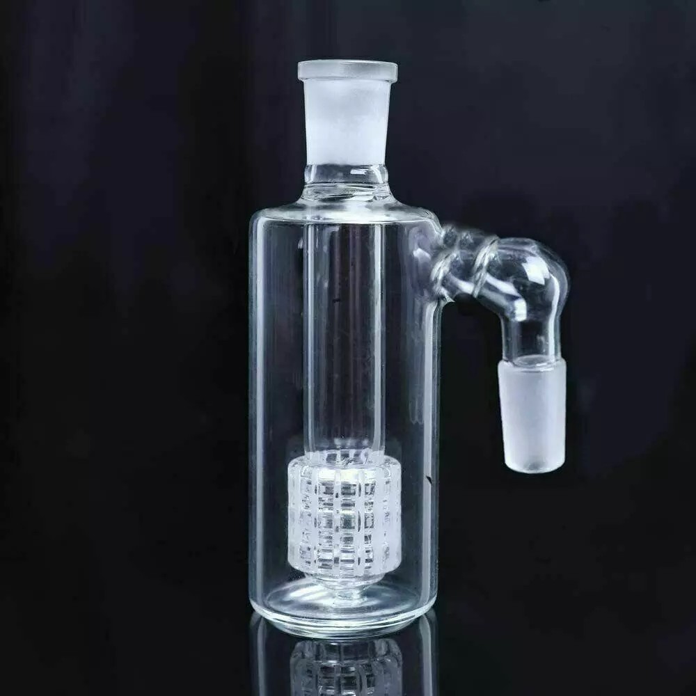14mm Ash Catcher 90 Degree Glass Water Bong Thick Pyrex Glass Bubbler