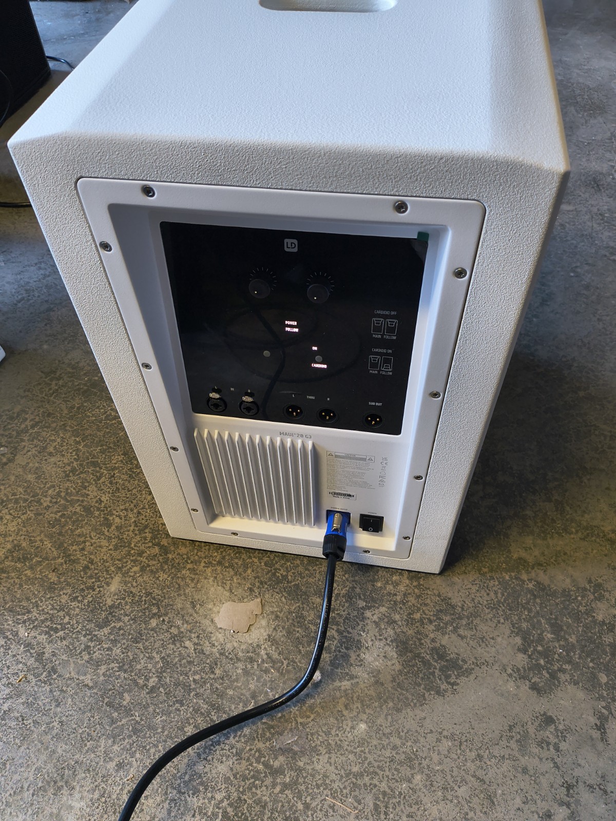 LD Systems MAUI 28 G3 MIX W Portable Cardioid PA System sub only white