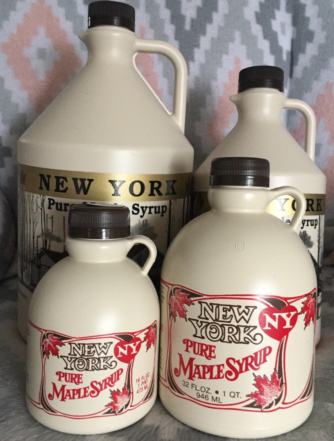 100% Pure Maple Syrup Grade A - New York, Gallon, 1/2 gallon, Quart, Pint
