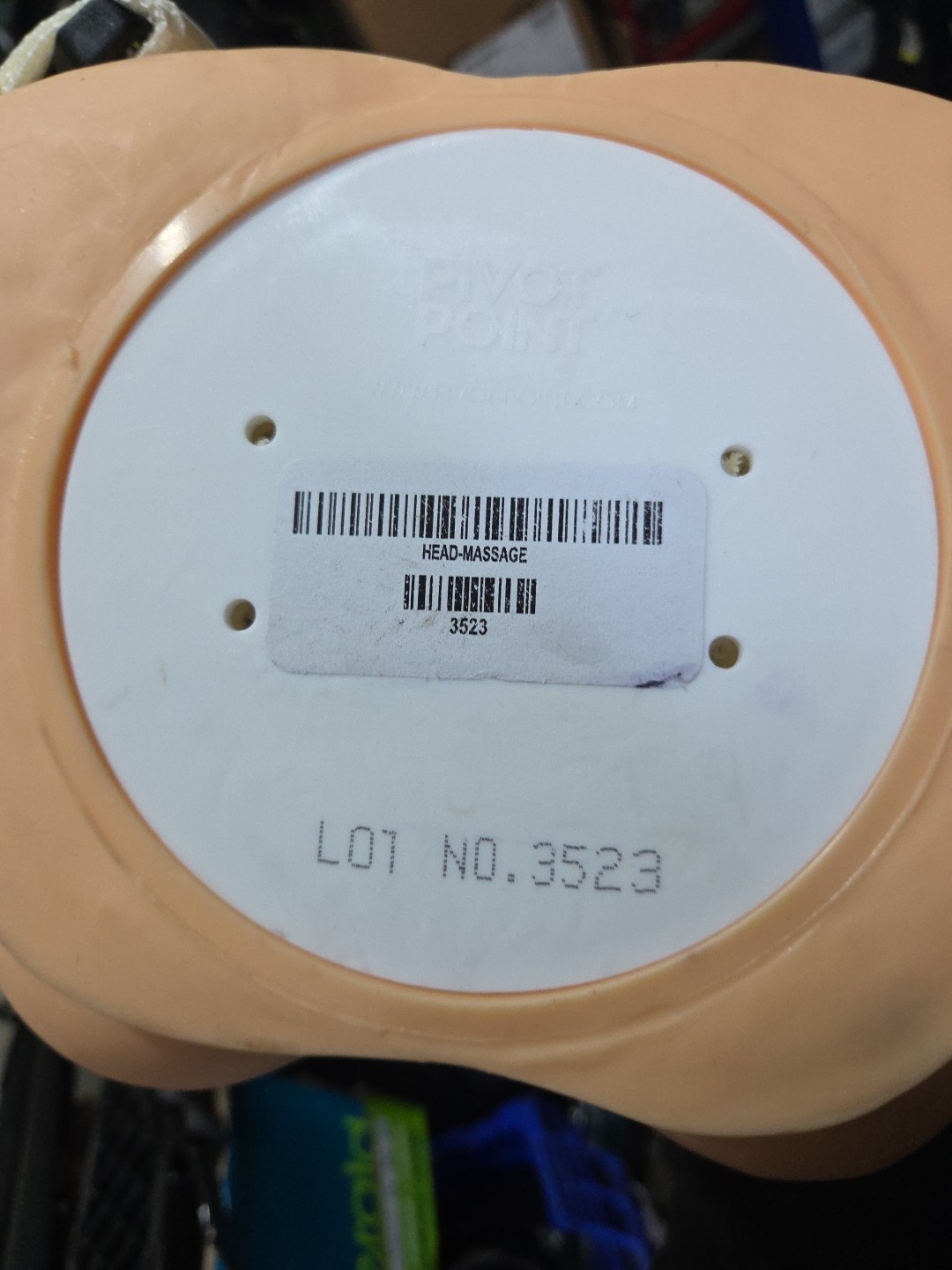 Pivot Point Mannequin Head Bald w Eyelashes Massage and Facial Practice Tool