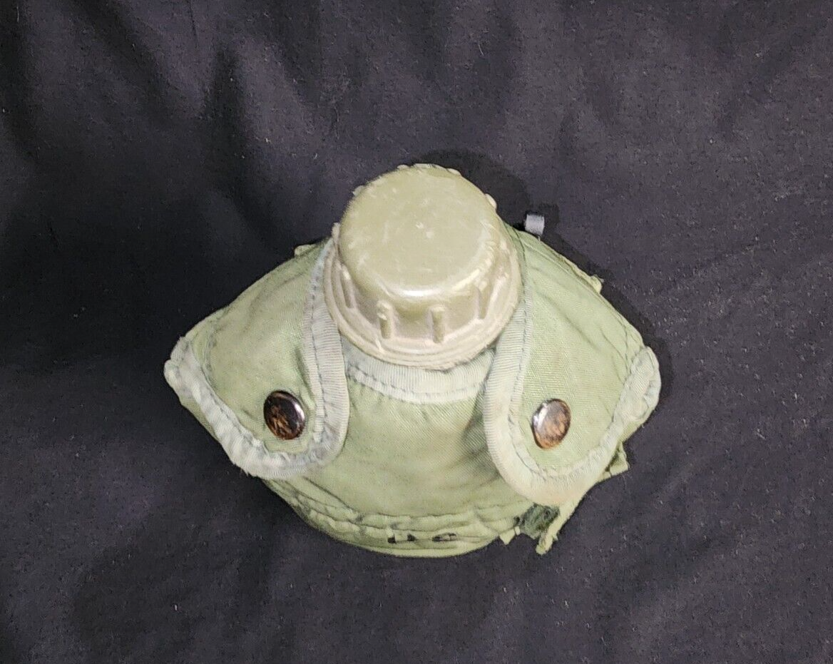 1QT Canteen & Cover Pouch LC2 1 Quart OD Green with 2 Clips SET US Military