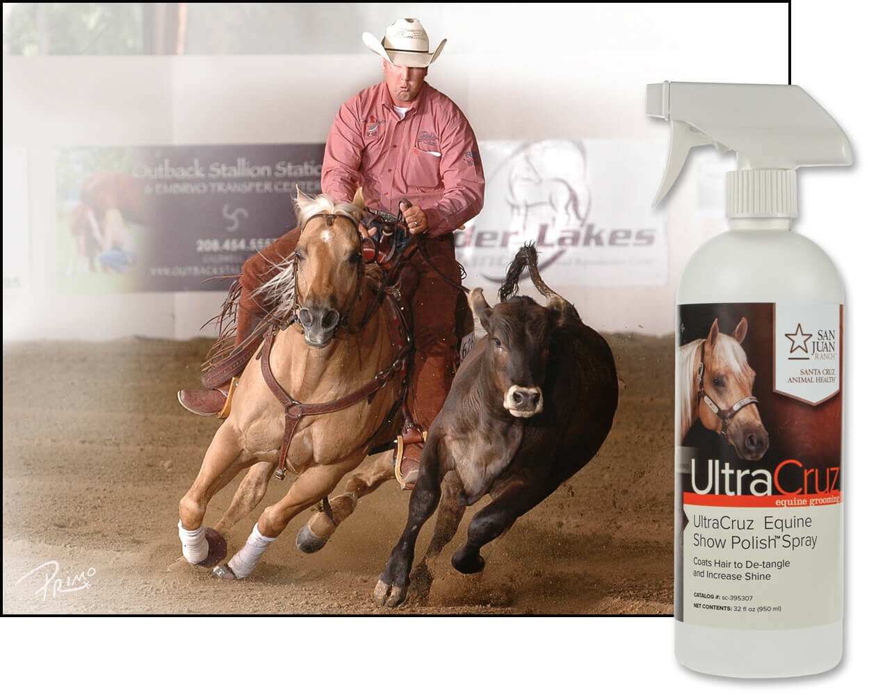 UltraCruz Equine Show Polish Spray for Horses, 32 oz