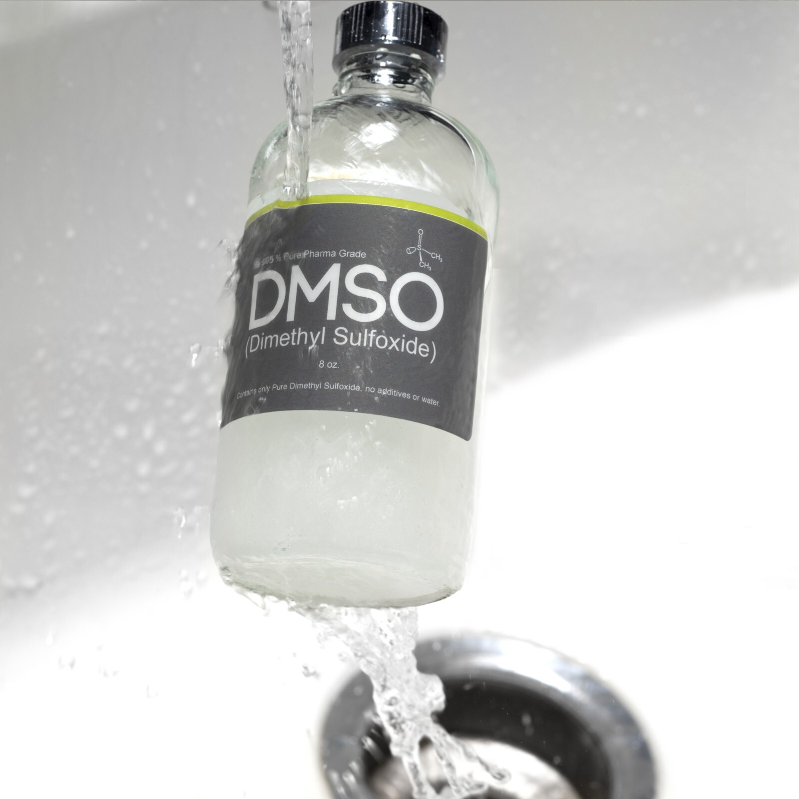 DMSO 99.995% Pharma Grade 4oz Glass 2-Pack Low Odor Liquid with Dropper