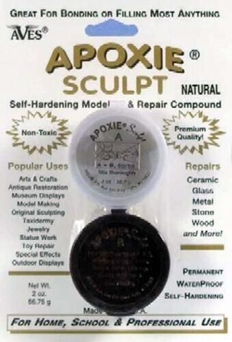 Apoxie Sculpt Natural 1/4 Lb Air Dry Modeling Compound Self Hardening Epoxy Clay