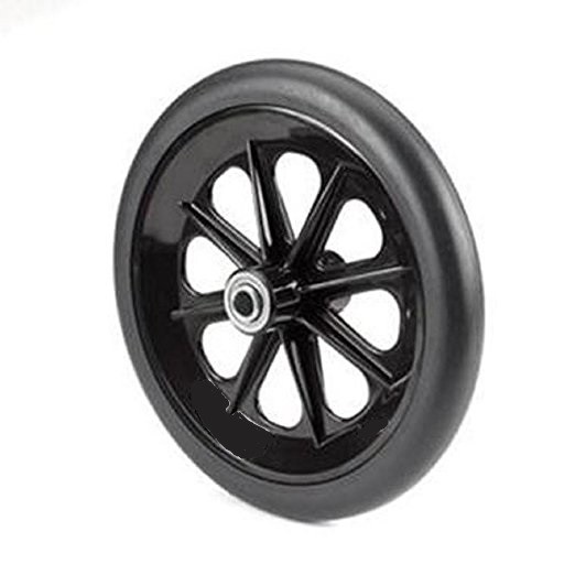 Wheel Replacement For Wheelchairs, 8 inch by 1 inch Black