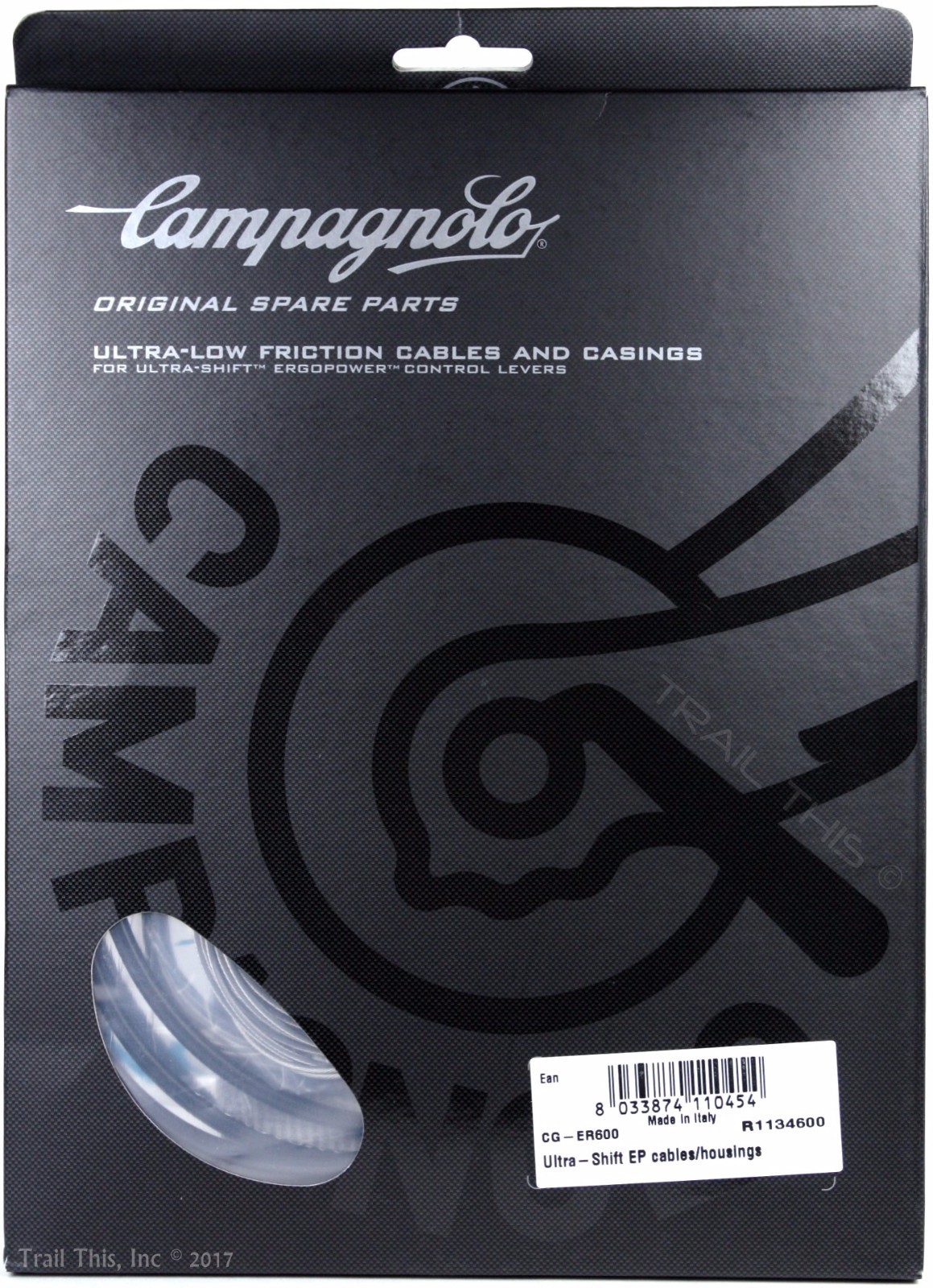 Campagnolo ErgoPower UltraShift Bike Brake/Shifter Shift Cable/Housing Set Black