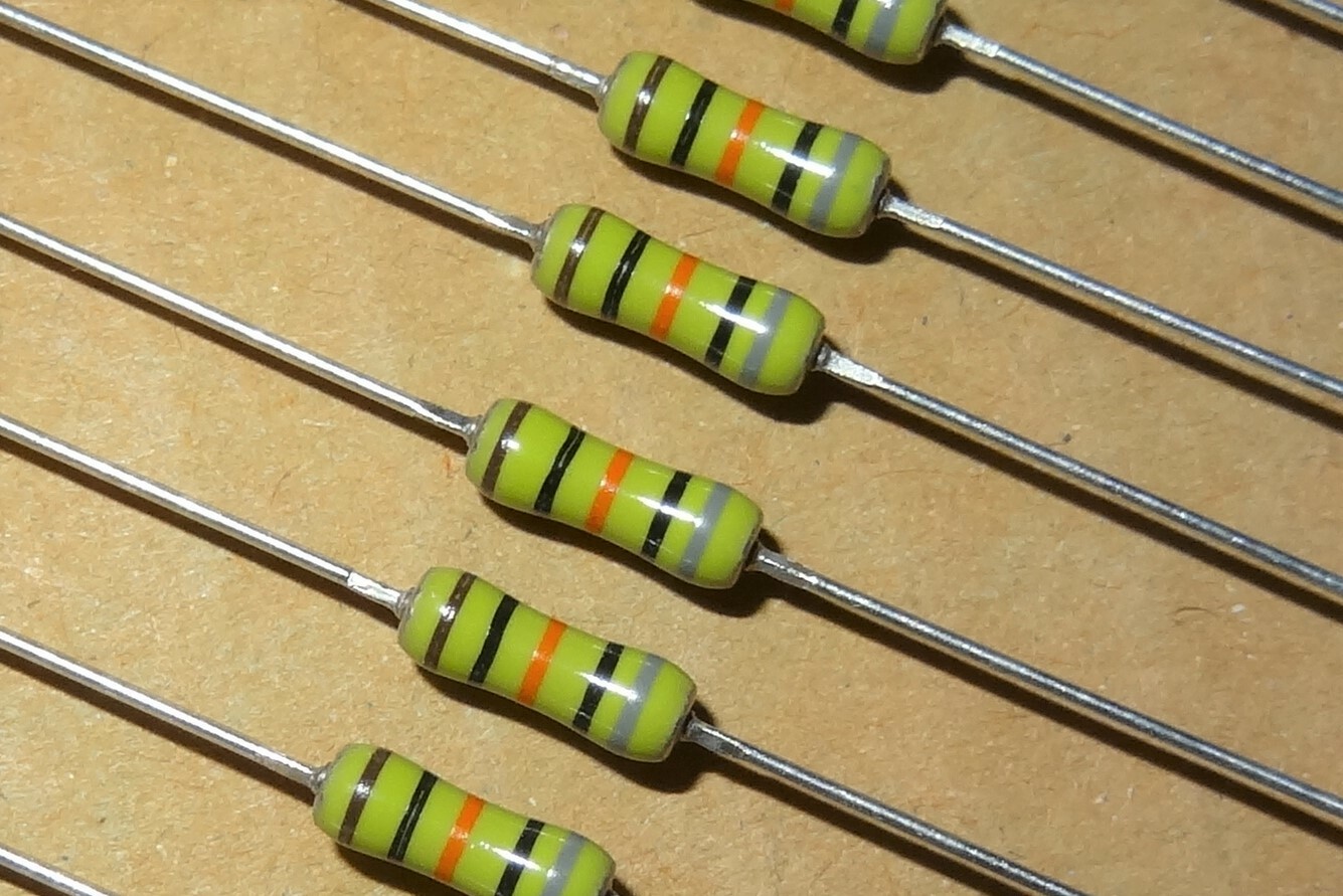 5 pcs 10nF, 50V Axial Capacitors