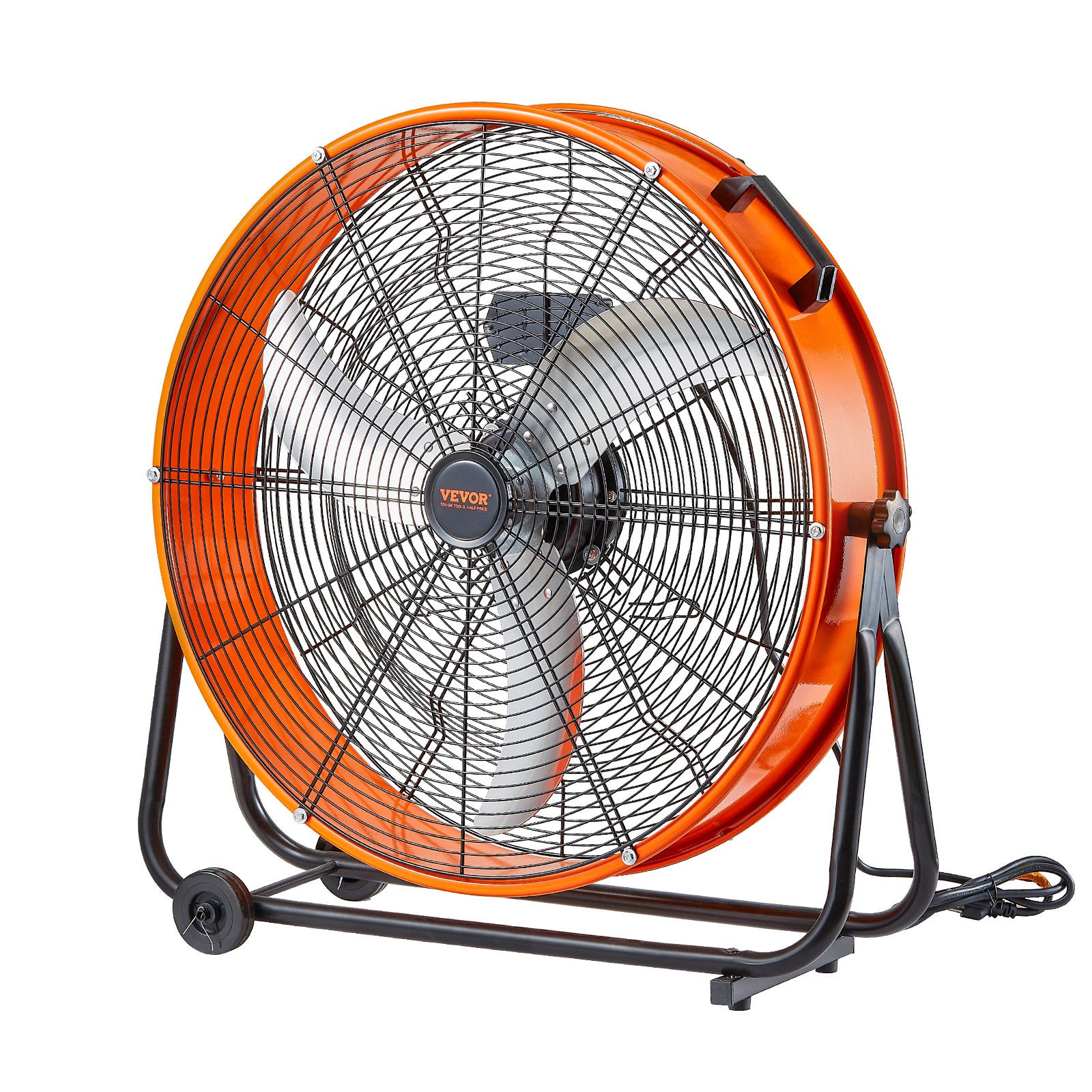 VEVOR Drum Fan 24inch High Velocity Industrial Use 3-Speed 8600CFM for Warehouse