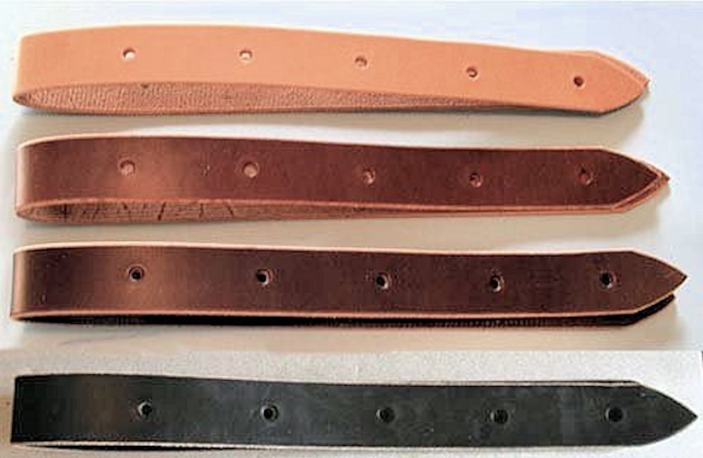 USA Leather Saddle Latigo Cinch Straps Billets ~ 3'_6'_8'  Black_ Brown_ Natural