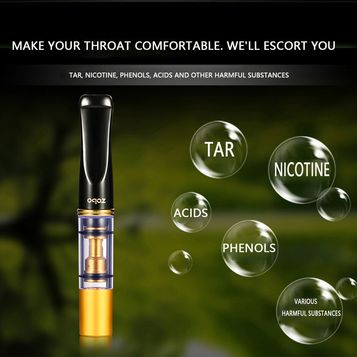 1pack Reusable Mouthpiece Tobacco Filter For Cigarette Holder Filtration