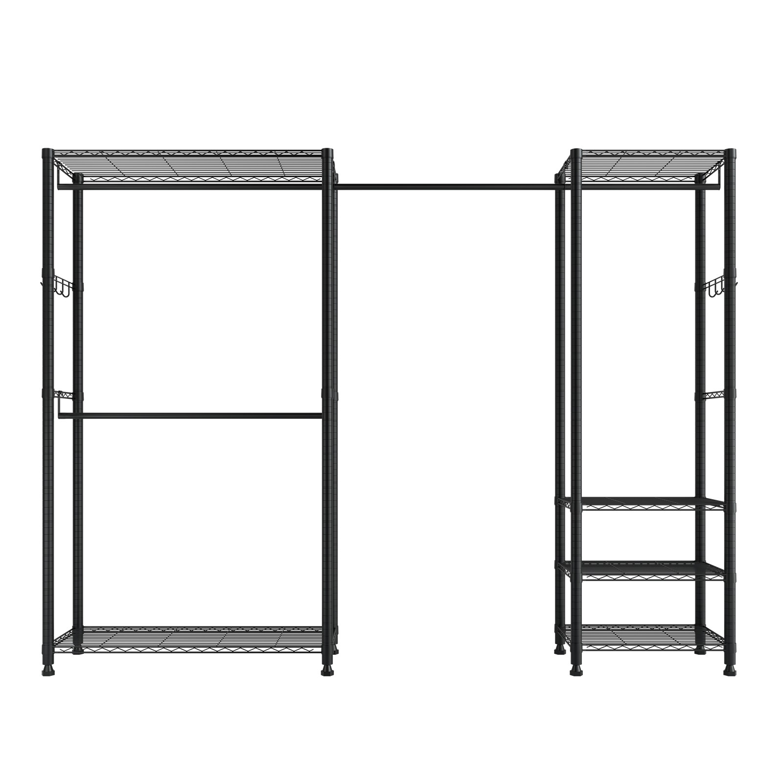 Uimoso Freestanding Closet Organizer with Durable Carbon Steel Frame