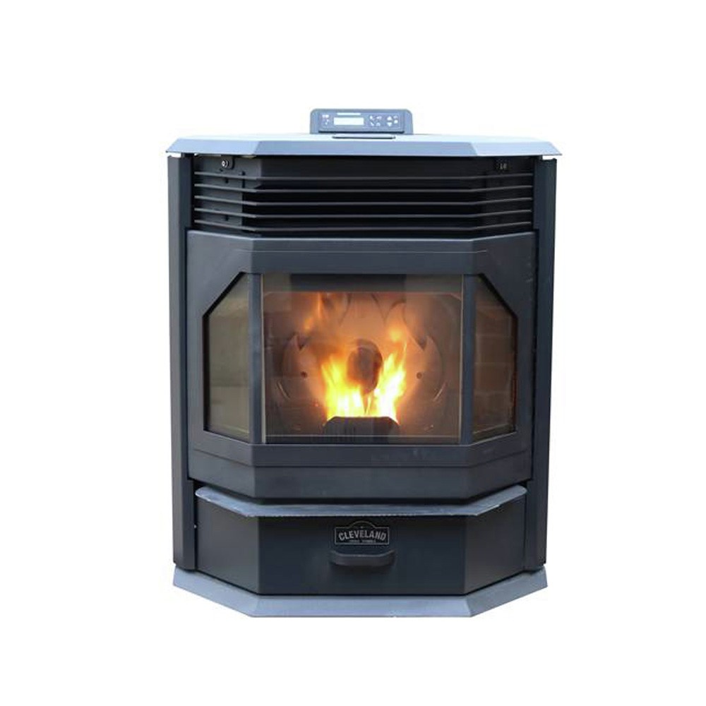 Cleveland Iron Works F500210 52,000 BTU BayFront Pellet Stove New