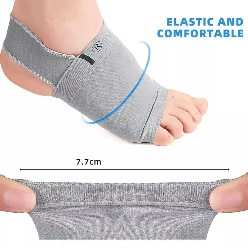 Compression Arch Support Plantar Fasciitis Gel Pad Brace Sleeve Ankle Foot Wrap