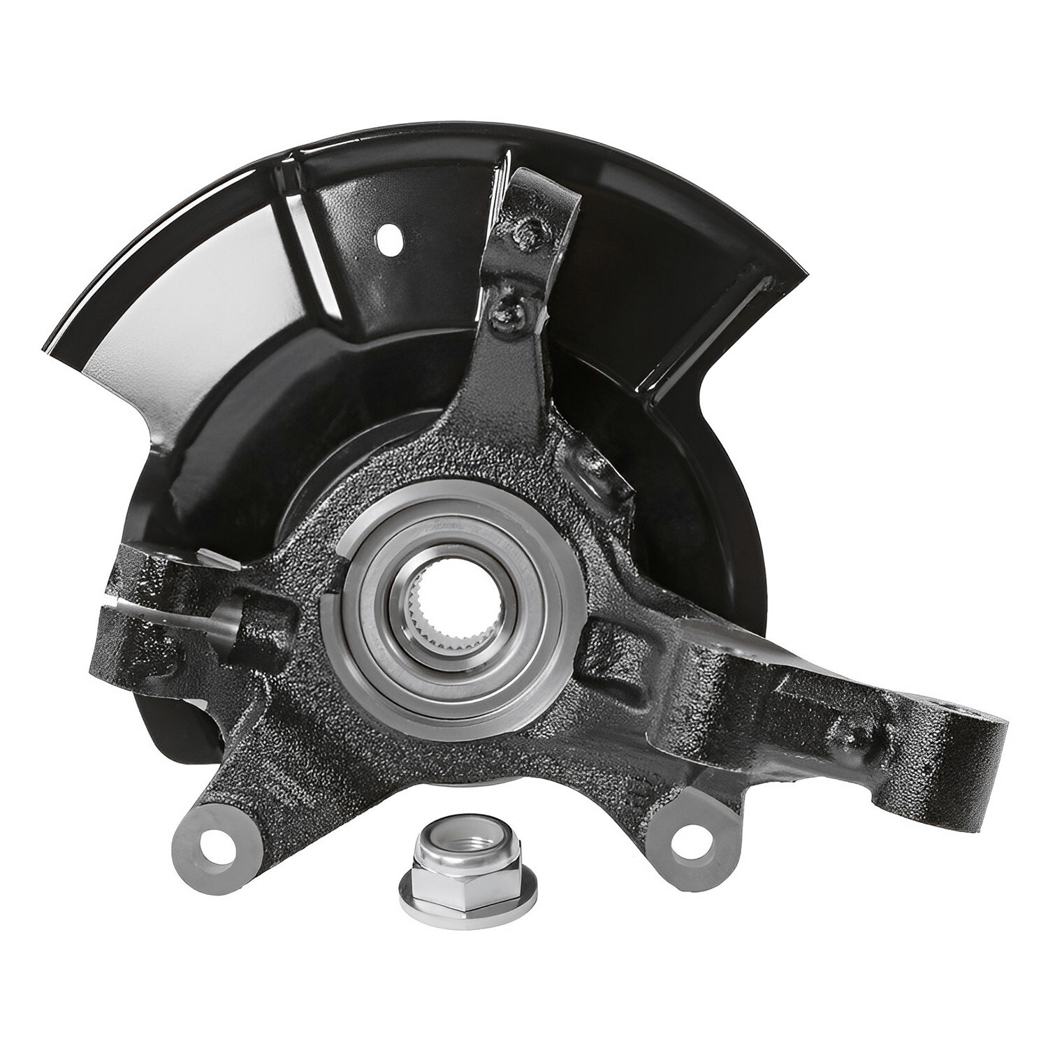 Front Steering Knuckles & Wheel Hub Bearings Assembly for 2011 - 2014 Ford Edge