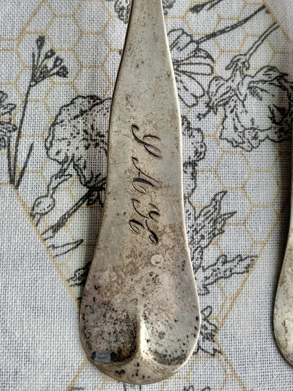 Antique Coin Silver Spoons Set Lot of 10 Palmer & Bachelders, Myers, Goddard…